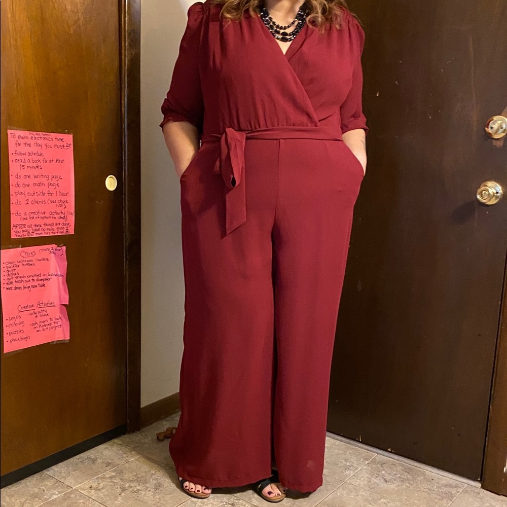 Red jumpsuit